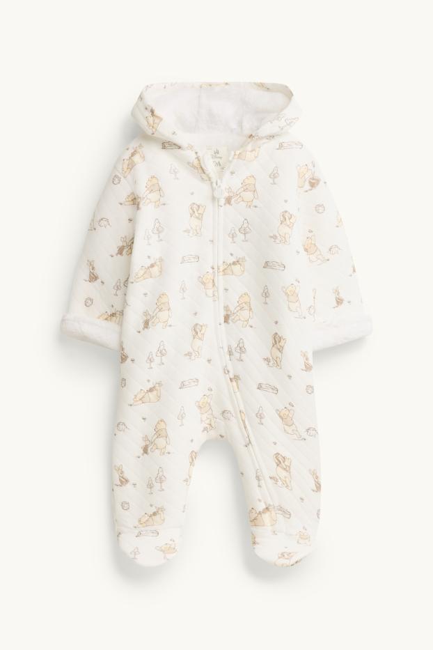 Unisex - Winnie the Pooh - tutina con piedini per neonati - bianco crema
