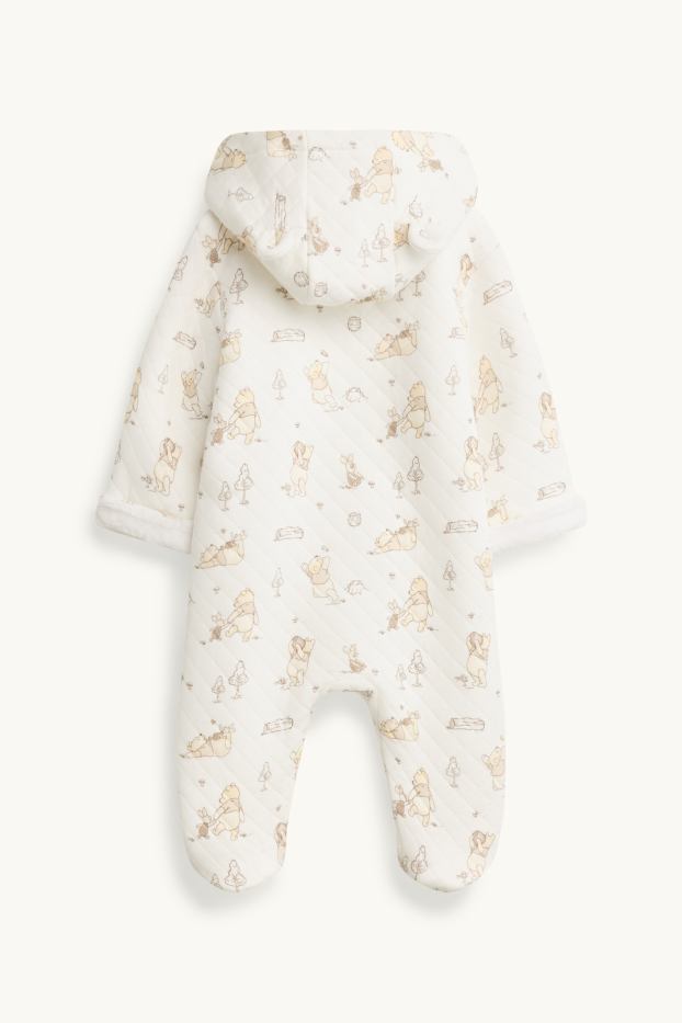 Unisex - Winnie the Pooh - tutina con piedini per neonati - bianco crema