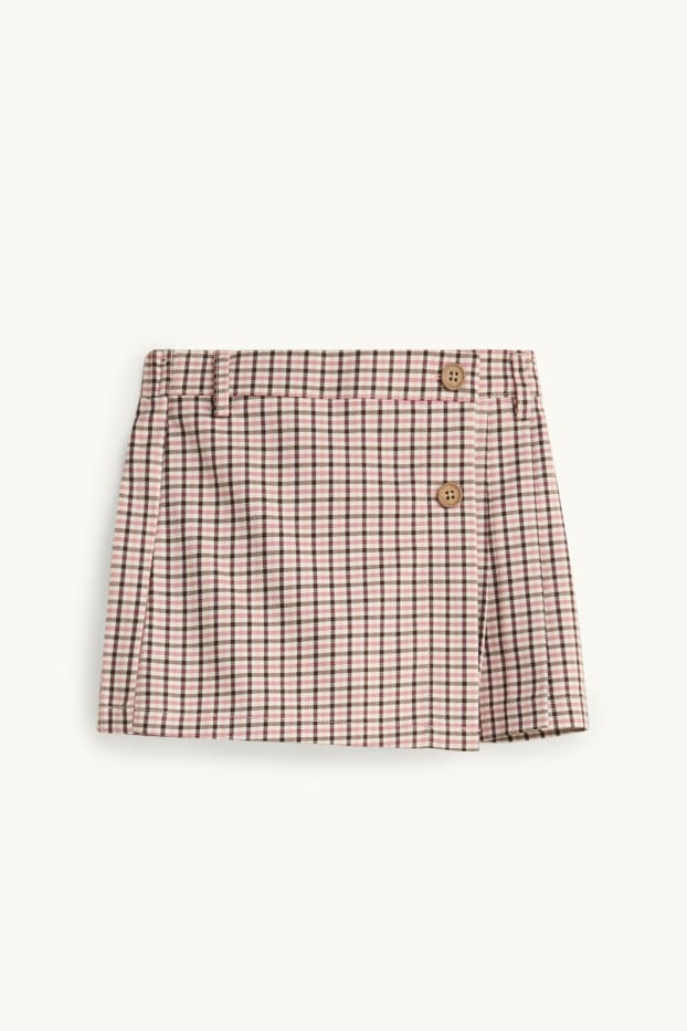 Kinder Mädchen - Blume - Set - Sweatshirt und Skort - 2 teilig - pink