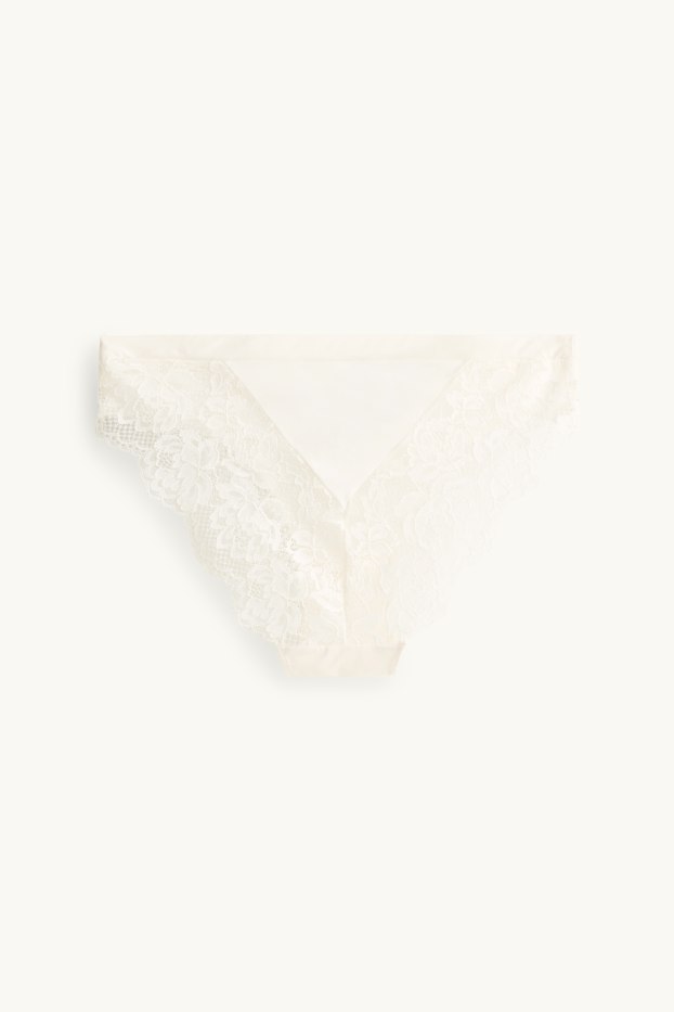 Damen - Slip - cremeweiß