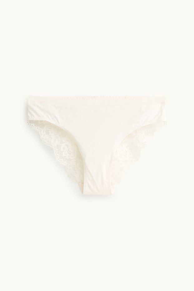 Damen - Slip - cremeweiß