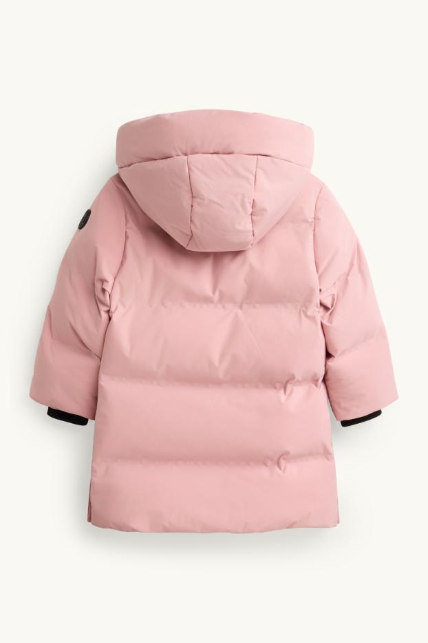 Kinder Mädchen - Funktions-Steppjacke mit Kapuze - gefüttert - rosa