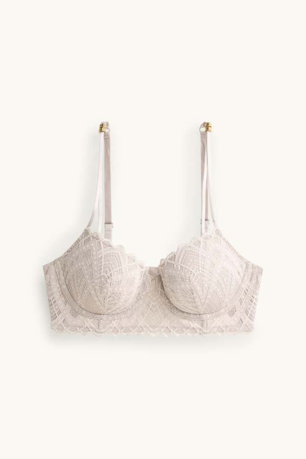 Dames - BH met beugels - DEMI - voorgevormd - taupe