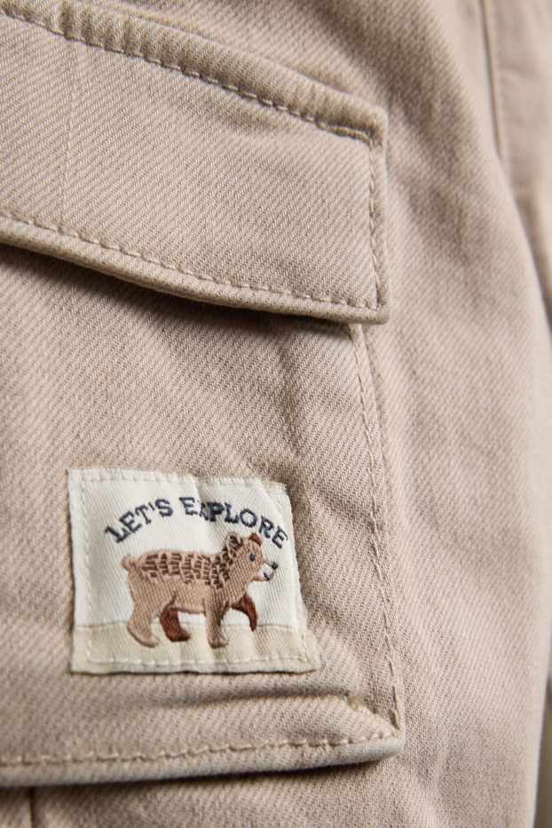 Neonati - Orsetto - pantaloni cargo neonati - beige