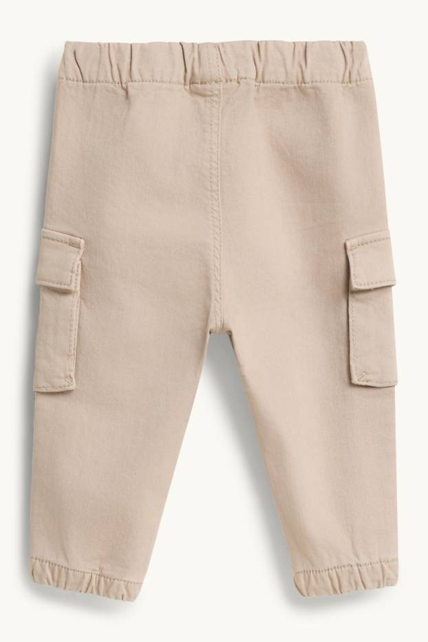 Neonati - Orsetto - pantaloni cargo neonati - beige