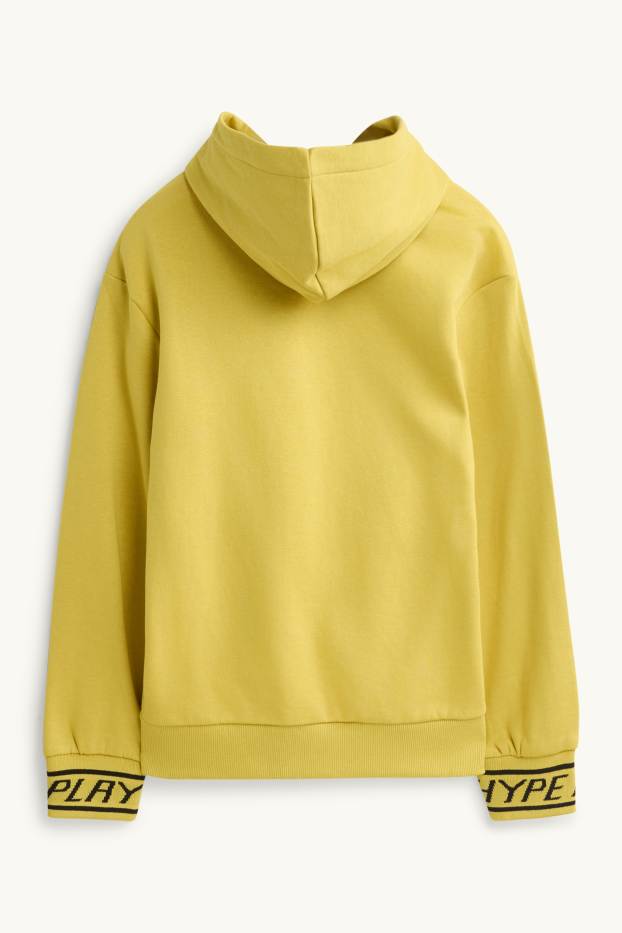 Enfants garçons - Manette jeux vidéo - sweat à capuche - jaune