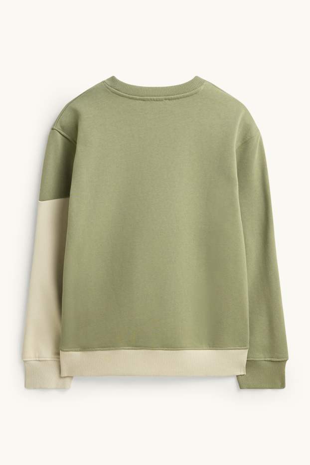 Kinder Jungen - Sweatshirt - grün / beige