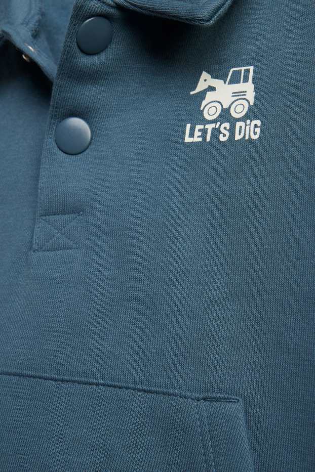 Kinder Jungen - Traktor - Set - Sweatshirt und Jogginghose - 2 teilig - blau-melange