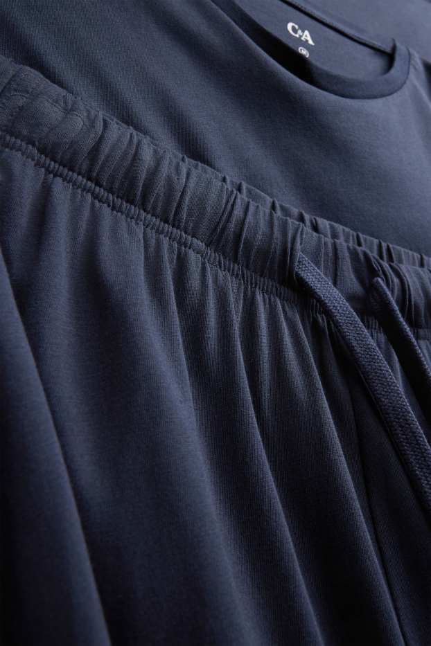 Herren - Pyjama - dunkelblau