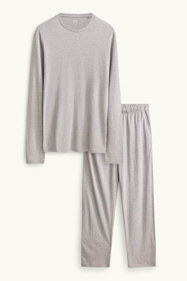 Uomo - Pigiama - grigio chiaro melange