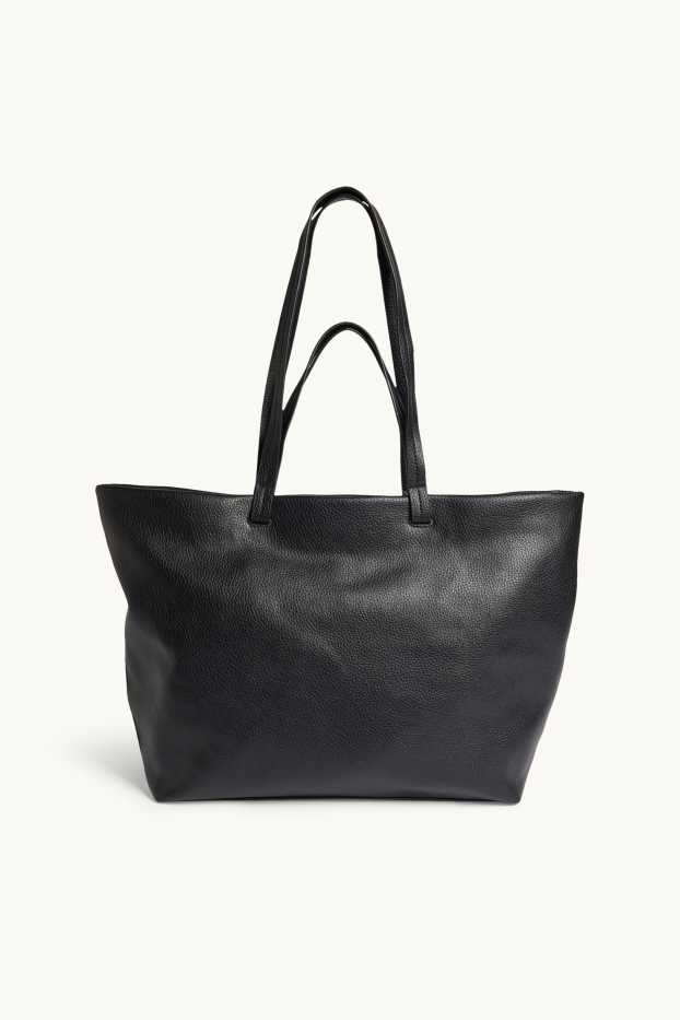 Donna - Shopper grande - similpelle - nero