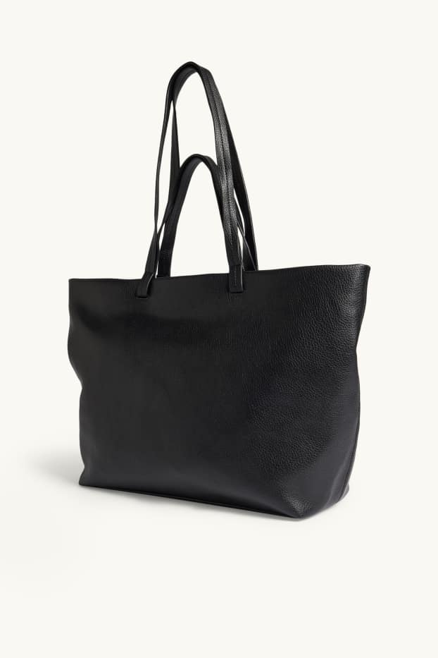 Donna - Shopper grande - similpelle - nero