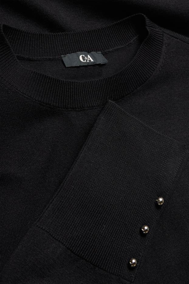 Dona - Vestit de punt - straight fit - negre