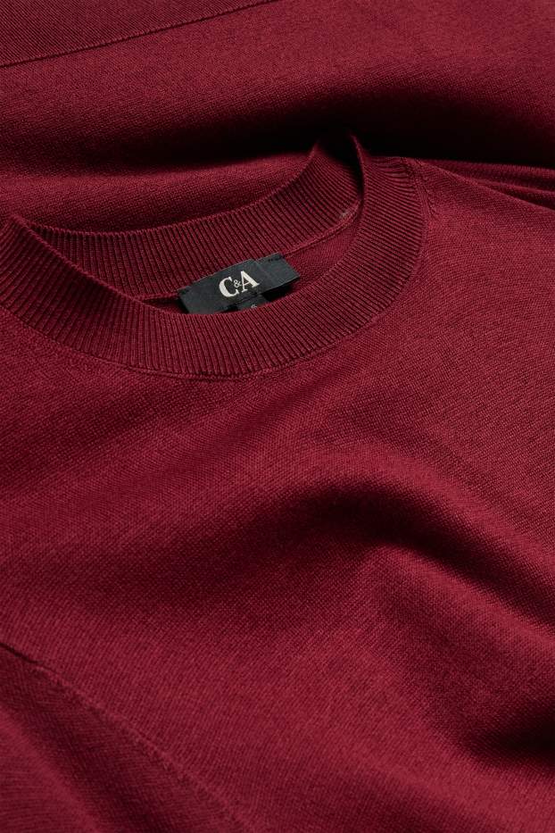 Dona - Vestit de punt - straight fit - bordeus