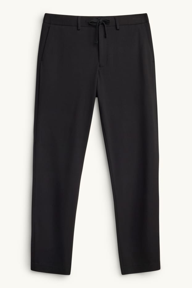 Men - Mix & match suit trousers - slim fit - stretch - black