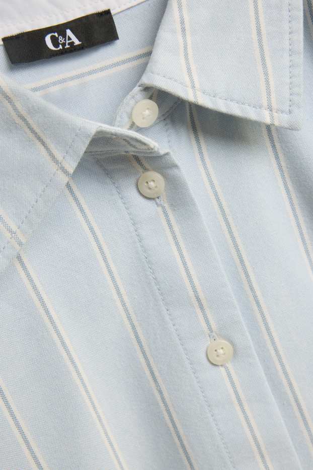 Femmes - Blouse-chemise - à rayures - bleu clair