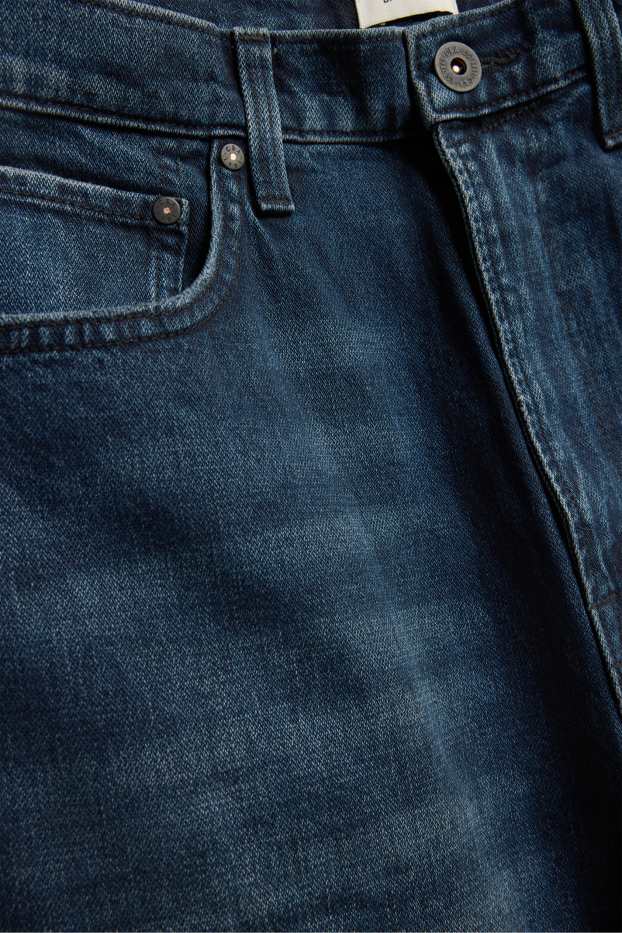 Men - Barrel jeans - denim-dark blue
