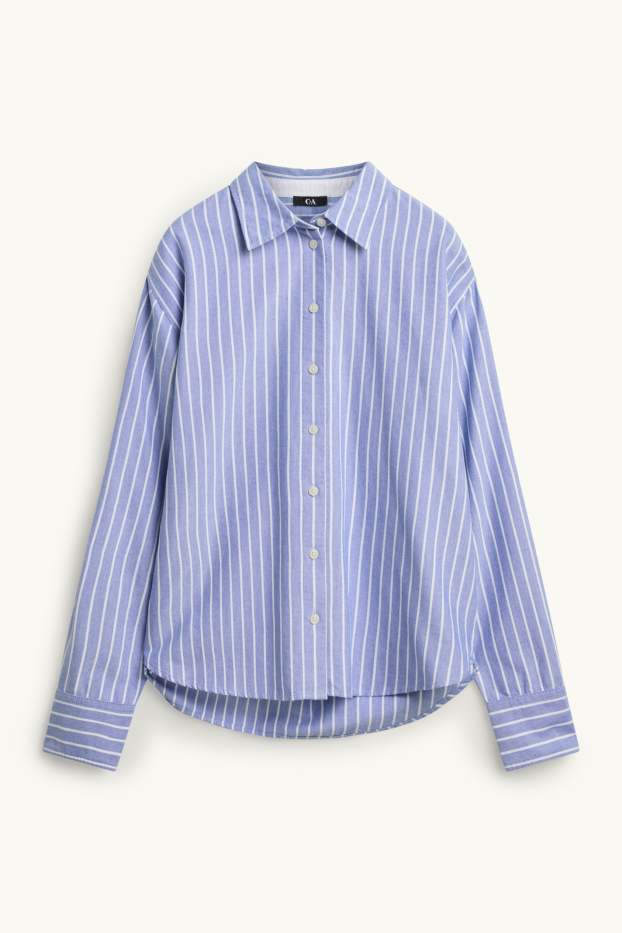 Femmes - Chemise - à rayures - bleu / blanc