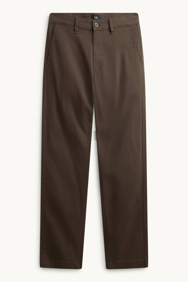 Herren - Chino - Regular Fit - dunkelbraun