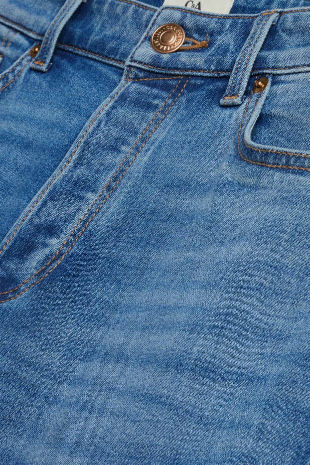 Dames - Boyfriend jeans - mid waist - jeansblauw