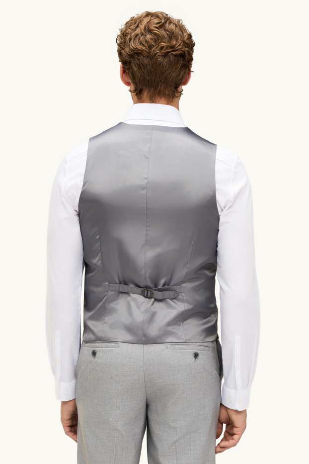 Hommes - Gilet de costume - regular fit - Flex - 4 Way Stretch - gris