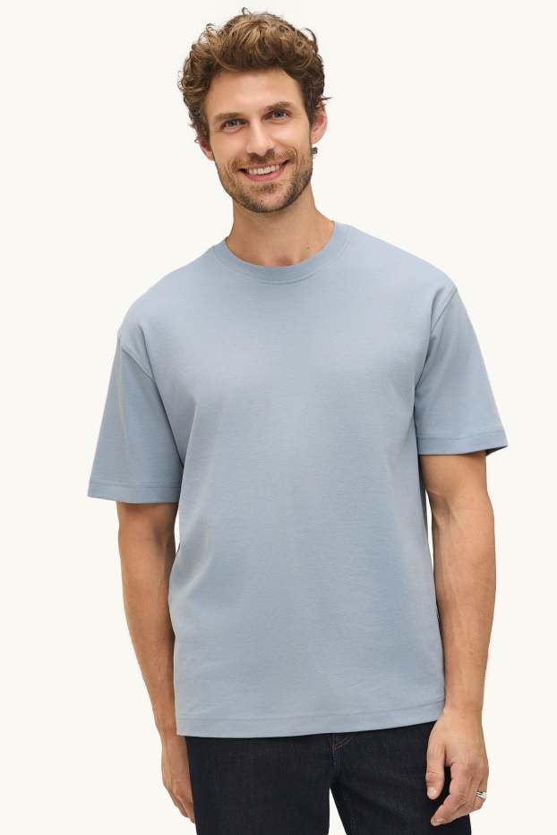 Herren - T-Shirt - Relaxed Fit - hellblau