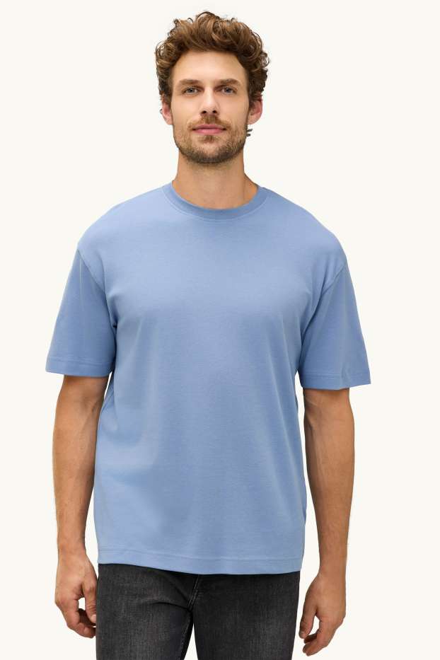 Herren - T-Shirt - Relaxed Fit - blau