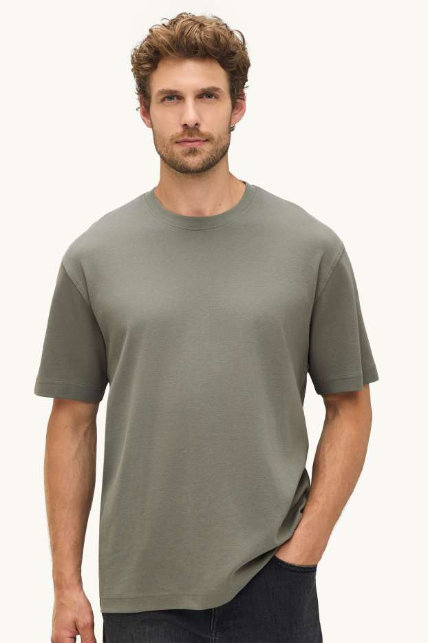 Herren - T-Shirt - Relaxed Fit - grün