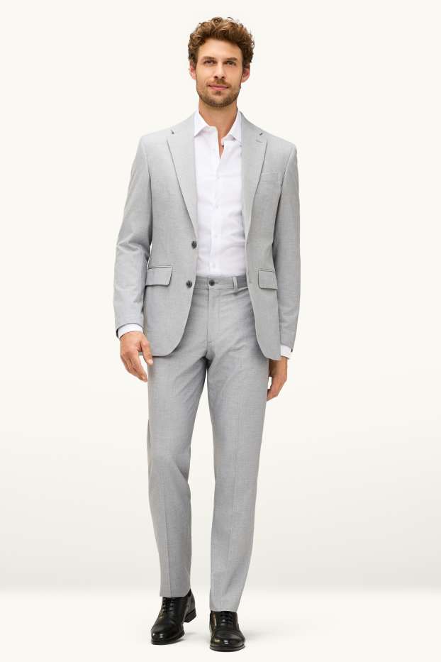 Bărbați - Pantaloni modulari - regular fit - Flex - gri