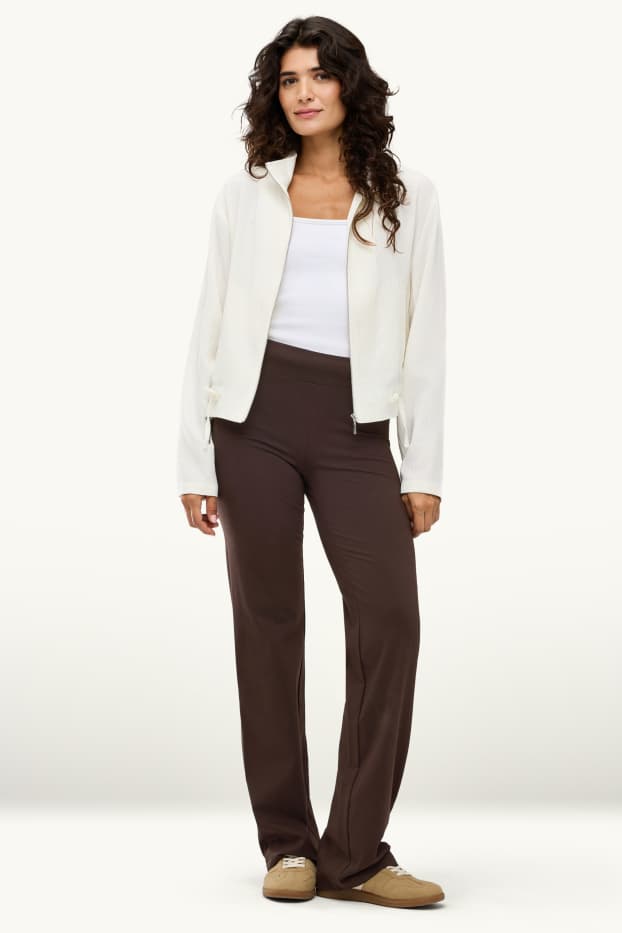 Dames - Straight legging - donkerbruin