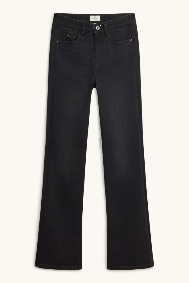 Femmes - Bootcut Jeans - mid waist - jean galbant - LYCRA® - noir