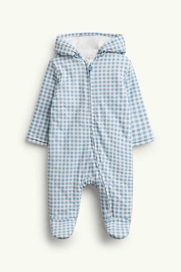 Baby Boys - Baby jumpsuit - check - blue / white