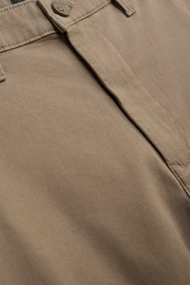 Uomo - Pantaloni chino - slim fit - marrone chiaro