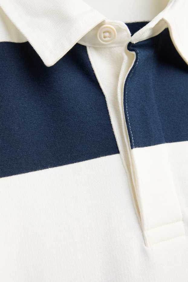 Herren - Sweatshirt - dunkelblau / weiss