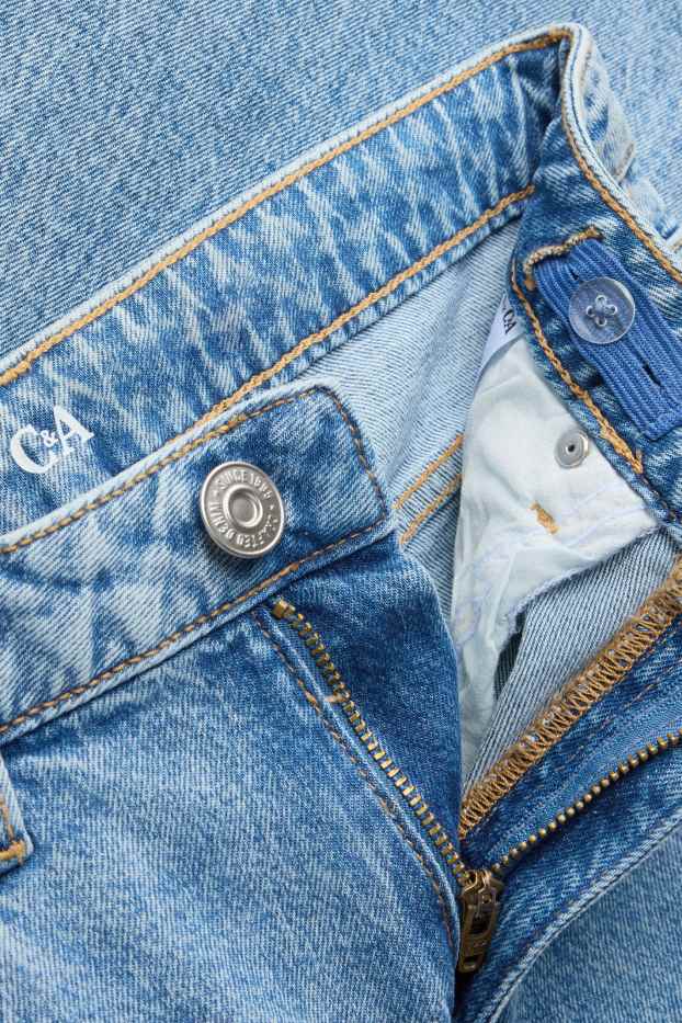 Kinderen: meisjes - Ster - wide leg jeans - jeansblauw