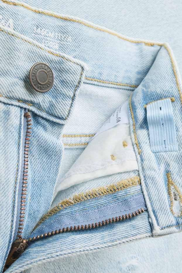 Kinder Buben - Loose Fit Jeans - helljeansblau