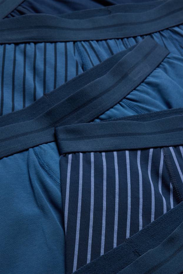 Men - Multipack of 5 - trunks - blue / dark blue