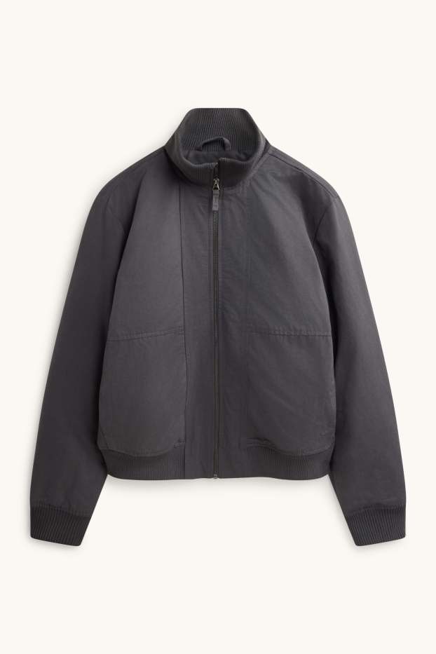 Hommes - Blouson - doublé - gris anthracite