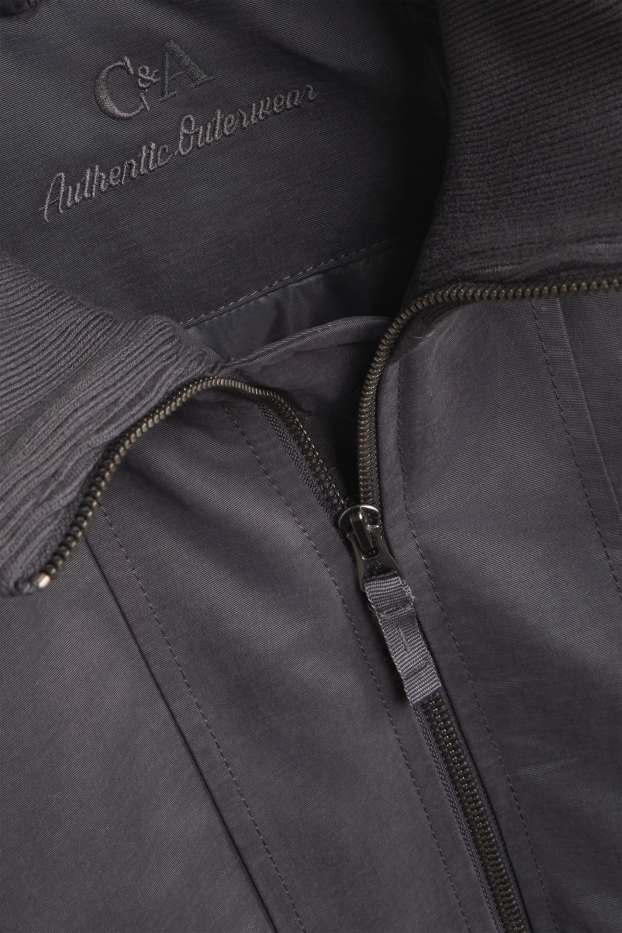Hommes - Blouson - doublé - gris anthracite