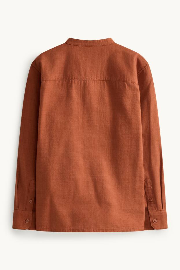 Children Boys - Shirt - rust