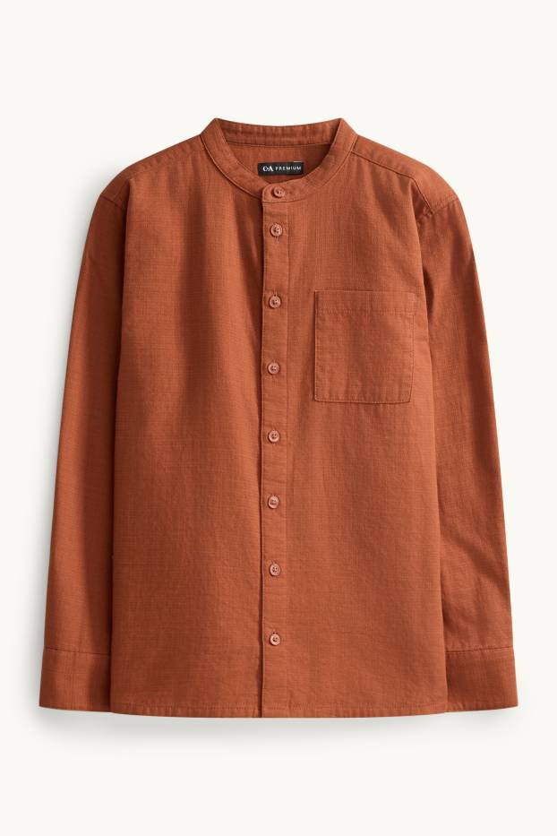 Children Boys - Shirt - rust