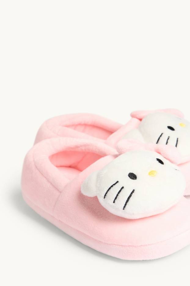 Copii - Fete - Hello Kitty - papuci de casă - roz