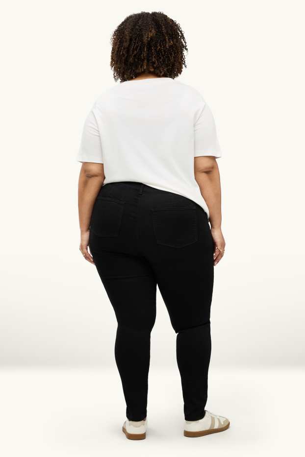 Donna - Jegging jeans - vita alta - nero
