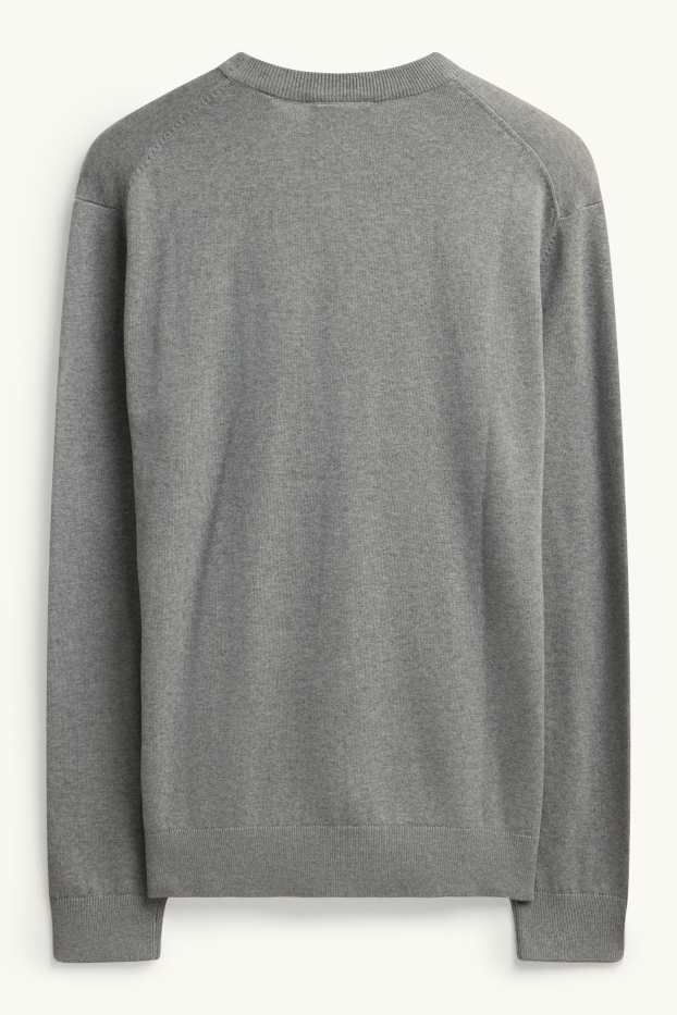 Hommes - Pull - gris chiné