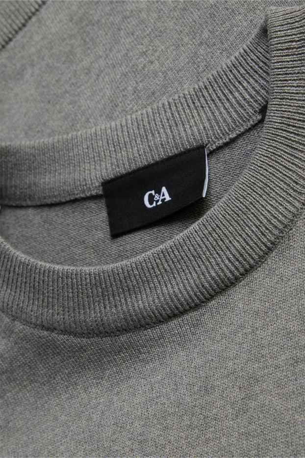 Hommes - Pull - gris chiné