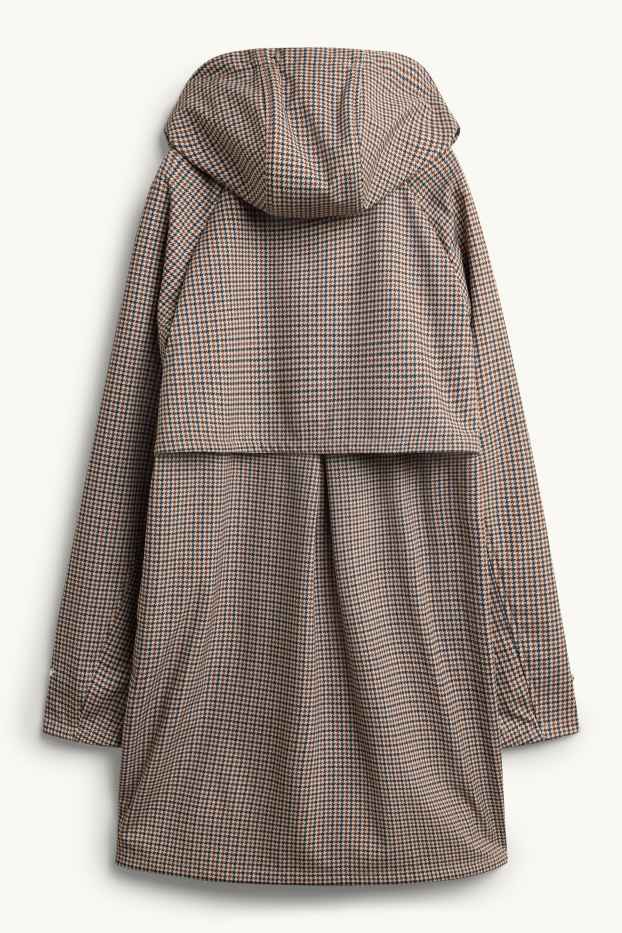 Dames - Softshellmantel met capuchon - waterafstotend - 4 Way Stretch - beige