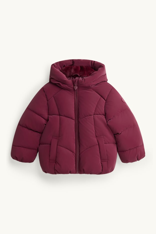 Kinder Mädchen - Steppjacke - bordeaux