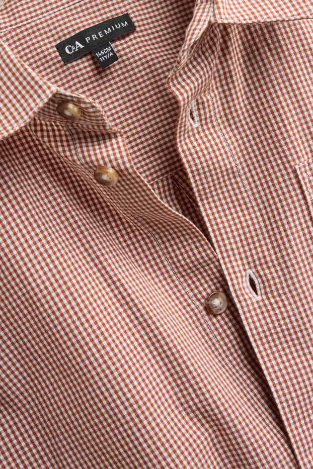 Nen - Camisa - de quadres - vermell/blanc