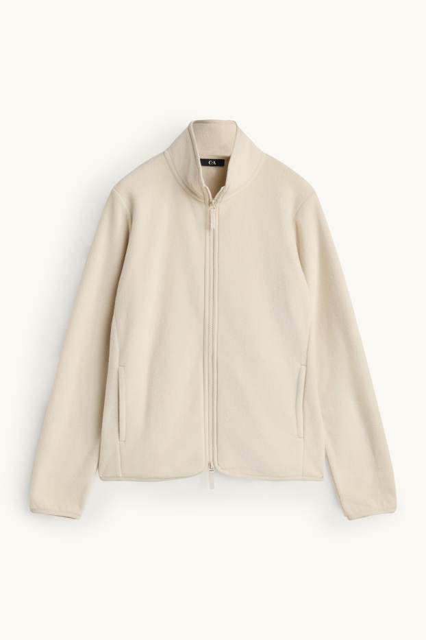 Women - Fleece jacket - creme