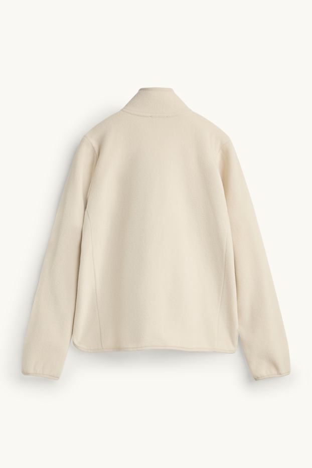 Women - Fleece jacket - creme